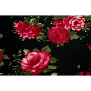 10cm Modal (dünner Jersey)  "black rose" Lillestoff    (Grundpreis € 21,00/m)